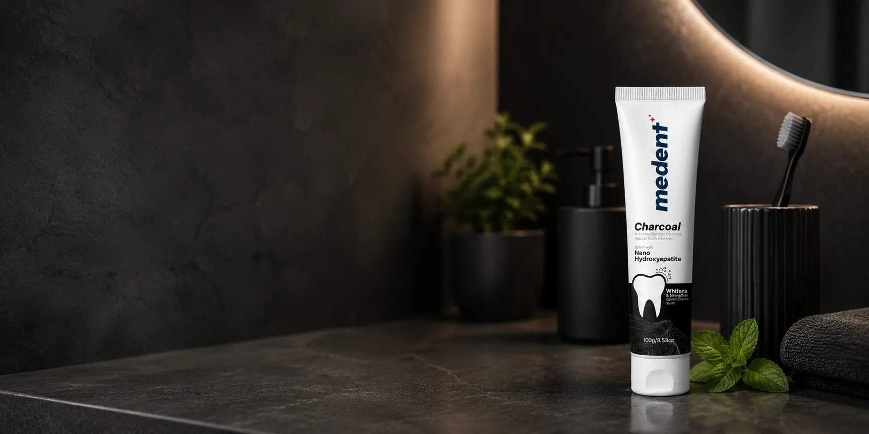 Medent Charcoal whitening toothpaste