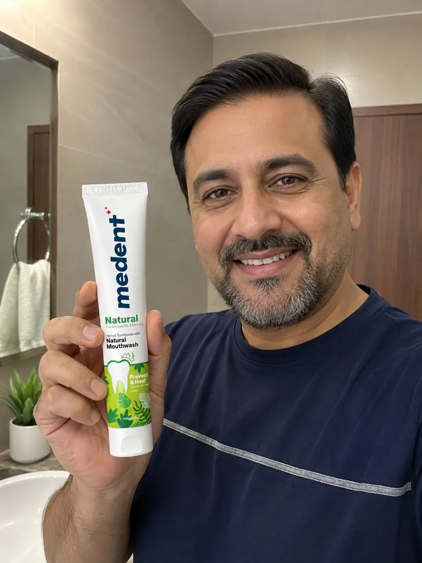 Customer with Medent Natural